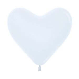 Heart 16" White